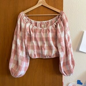 Honeydove Vintage Puff Top